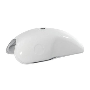 Réservoir moto universel réplique BMW cafe racer - blanc